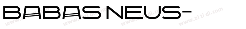 babas neus字体转换